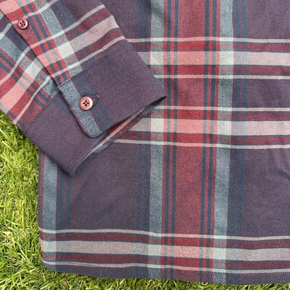 Lululemon Men’s Masons Peak Flannel Collar Plaid Long Sleeve Button Up Shirt XXL - Picture 4 of 10